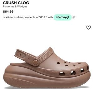 CROCS Crush Women's Tan Clogs